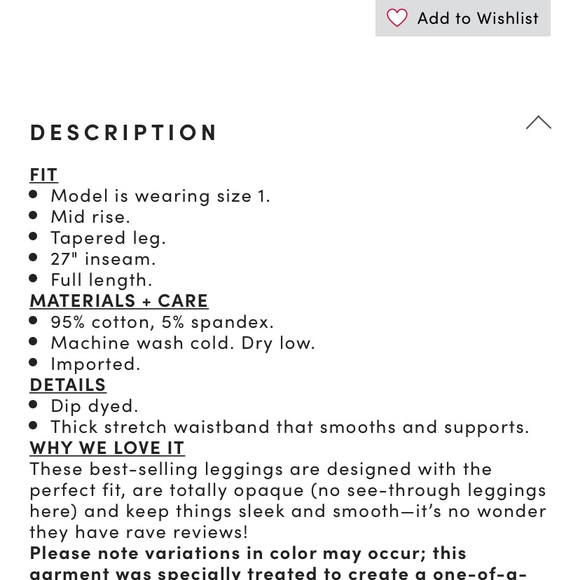 Torrid dip dye red and tan leggings size 3X - Picture 5 of 5